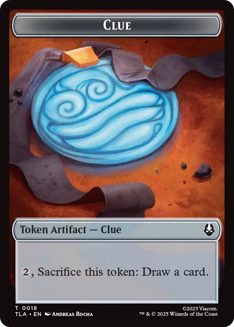 Ally (0005) // Clue (0018) Double-Sided Token [Avatar: The Last Airbender Tokens] | Clutch Gaming