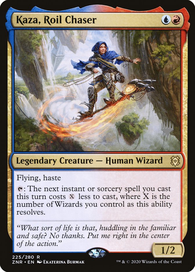 Kaza, Roil Chaser (Promo Pack) [Zendikar Rising Promos] | Clutch Gaming