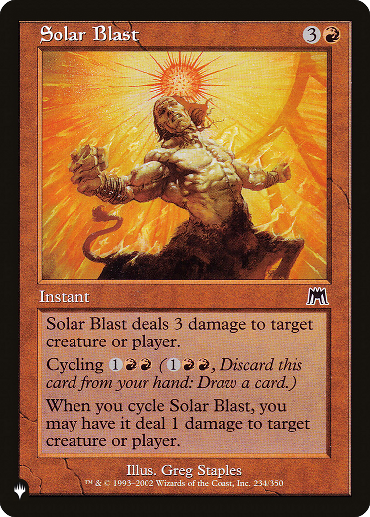 Solar Blast [The List Reprints] | Clutch Gaming