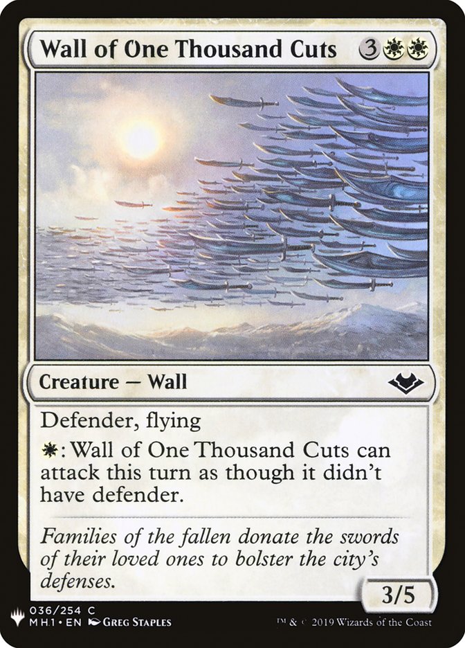 Wall of One Thousand Cuts [Mystery Booster] | Clutch Gaming