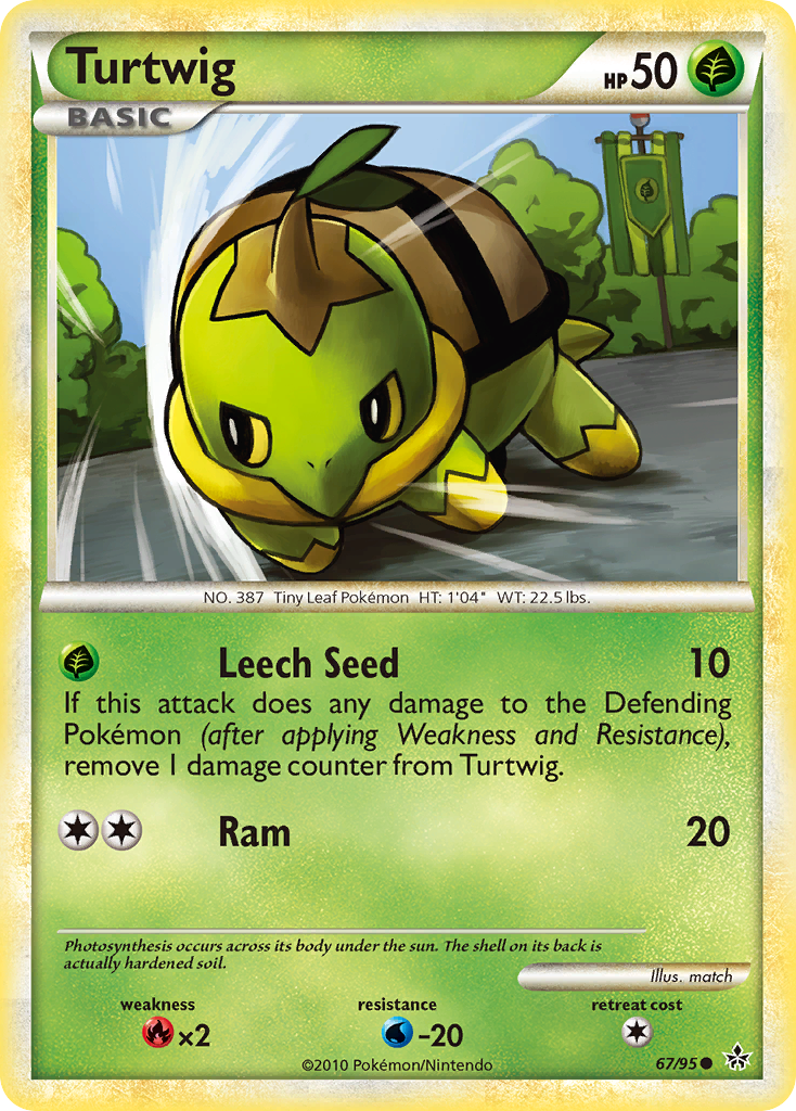 Turtwig (67/95) [HeartGold & SoulSilver: Unleashed] | Clutch Gaming