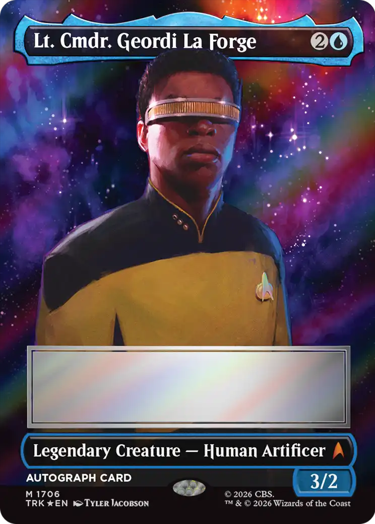Lt. Cmdr. Geordi La Forge (Borderless) (Signed) [Star Trek] | Clutch Gaming