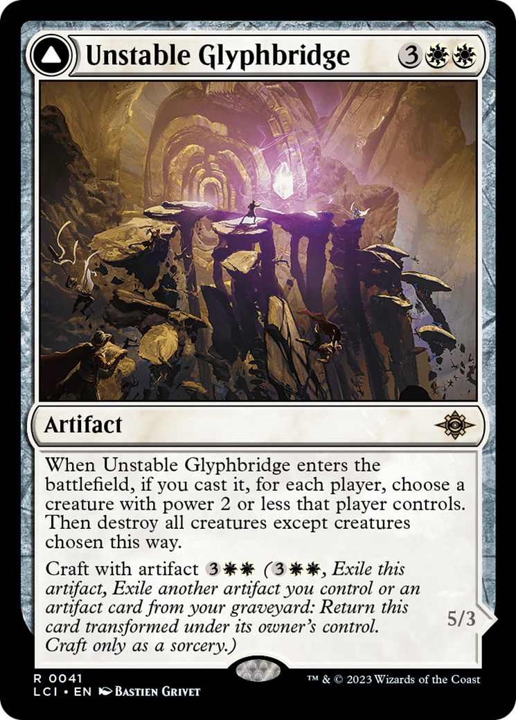 Unstable Glyphbridge // Sandswirl Wanderglyph [The Lost Caverns of Ixalan] | Clutch Gaming