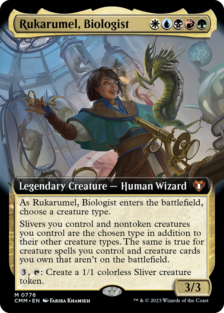 Rukarumel, Biologist (Extended Art) [Commander Masters] | Clutch Gaming