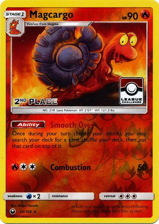 Magcargo (24/168) (League Promo 2nd Place) [Sun & Moon: Celestial Storm] | Clutch Gaming