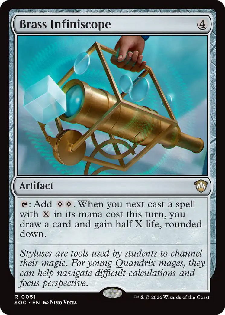 Brass Infiniscope [Secrets of Strixhaven Commander] | Clutch Gaming