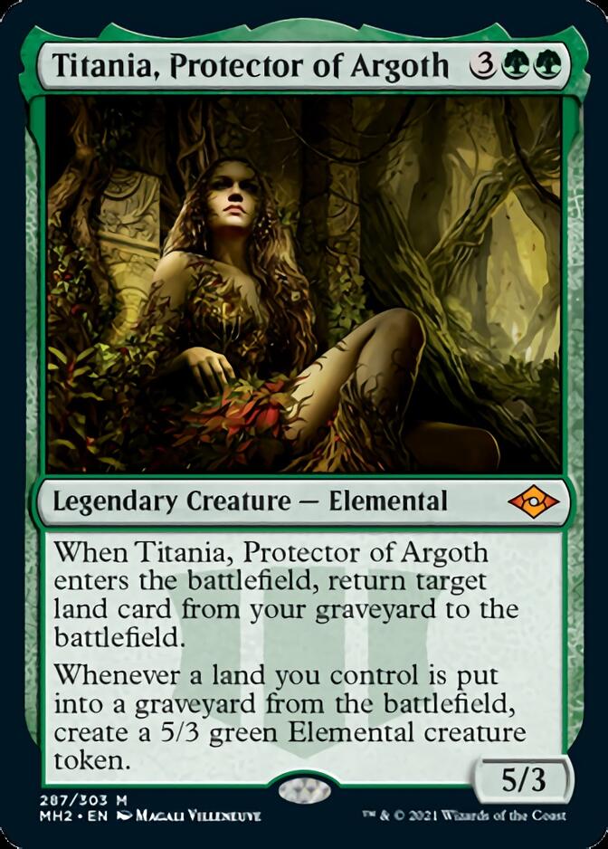 Titania, Protector of Argoth (Foil Etched) [Modern Horizons 2] | Clutch Gaming