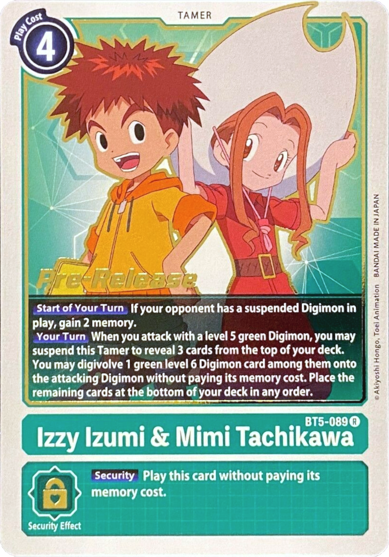 Izzy Izumi & Mimi Tachikawa [BT5-089] [Battle of Omni Pre-Release Promos] | Clutch Gaming