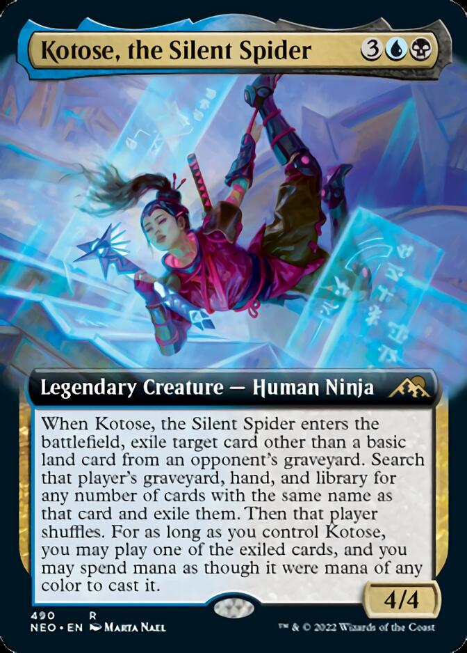 Kotose, the Silent Spider (Extended Art) [Kamigawa: Neon Dynasty] | Clutch Gaming