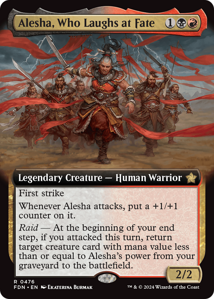 Alesha, Who Laughs at Fate (Extended Art) [Foundations] | Clutch Gaming