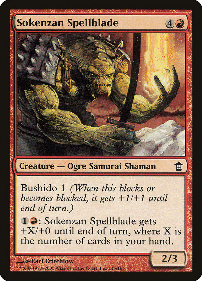 Sokenzan Spellblade [Saviors of Kamigawa] | Clutch Gaming