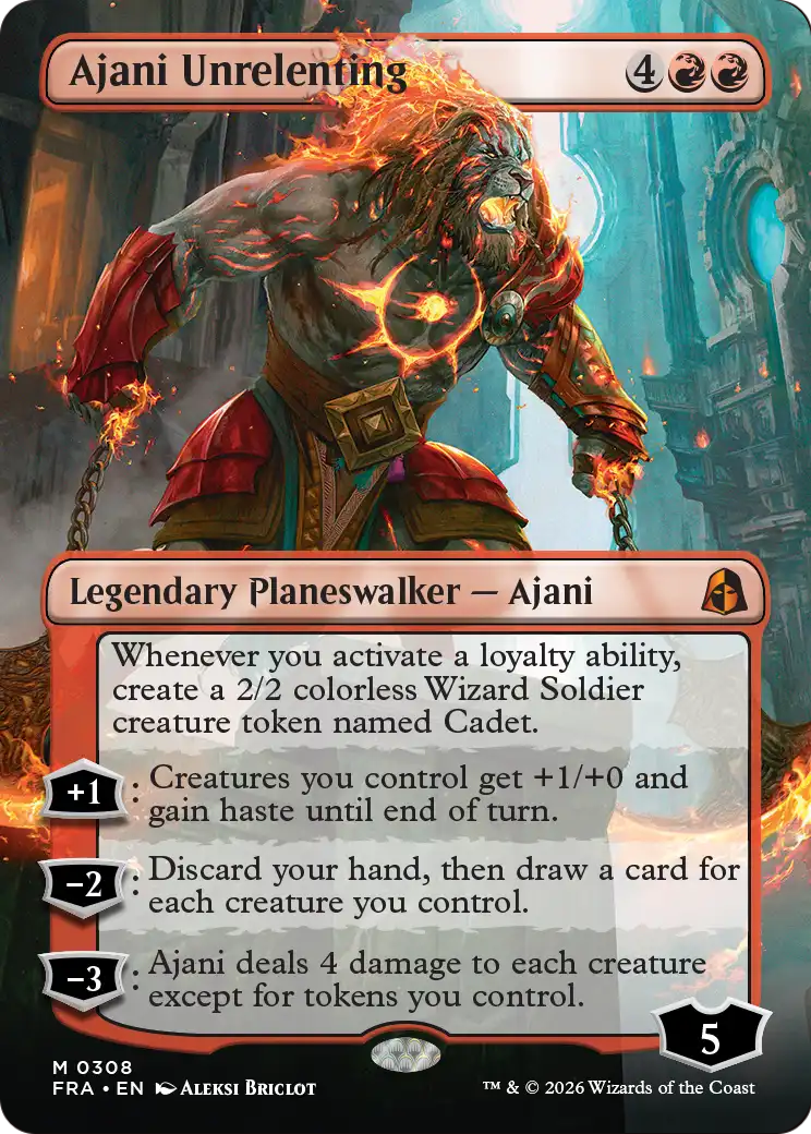 Ajani Unrelenting (Borderless) [Reality Fracture] | Clutch Gaming