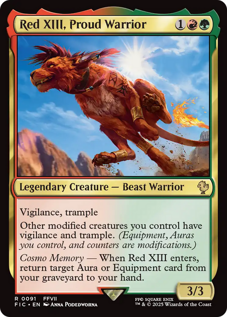 Red XIII, Proud Warrior [FINAL FANTASY Commander] | Clutch Gaming