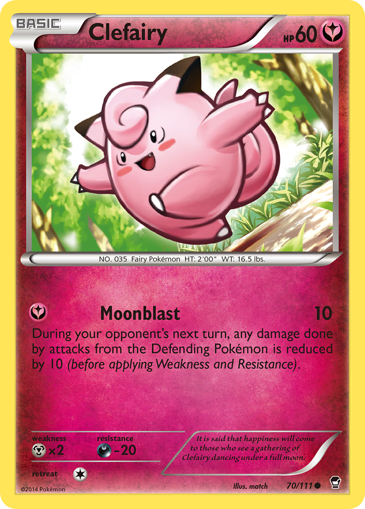 Clefairy (70/111) [XY: Furious Fists] | Clutch Gaming