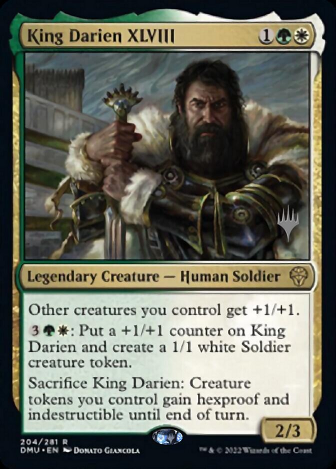 King Darien XLVIII (Promo Pack) [Dominaria United Promos] | Clutch Gaming