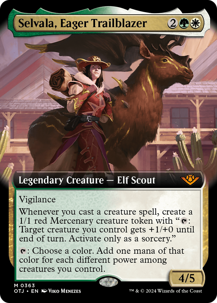 Selvala, Eager Trailblazer (Extended Art) [Outlaws of Thunder Junction] | Clutch Gaming