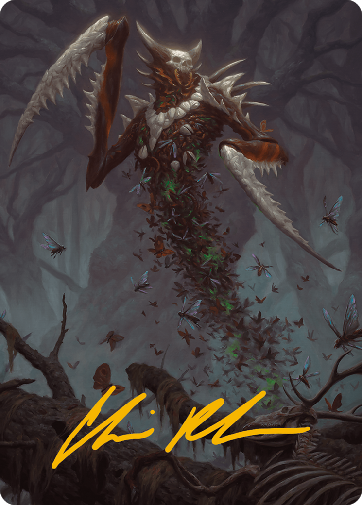 Grist, the Plague Swarm Art Card (Gold-Stamped Signature) [Modern Horizons 3 Art Series] | Clutch Gaming