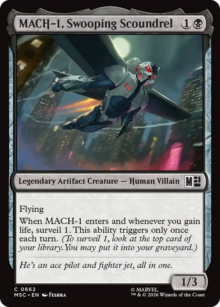 MACH-1, Swooping Scoundrel [Marvel Super Heroes Commander] | Clutch Gaming
