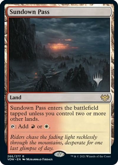 Sundown Pass (Promo Pack) [Innistrad: Crimson Vow Promos] | Clutch Gaming