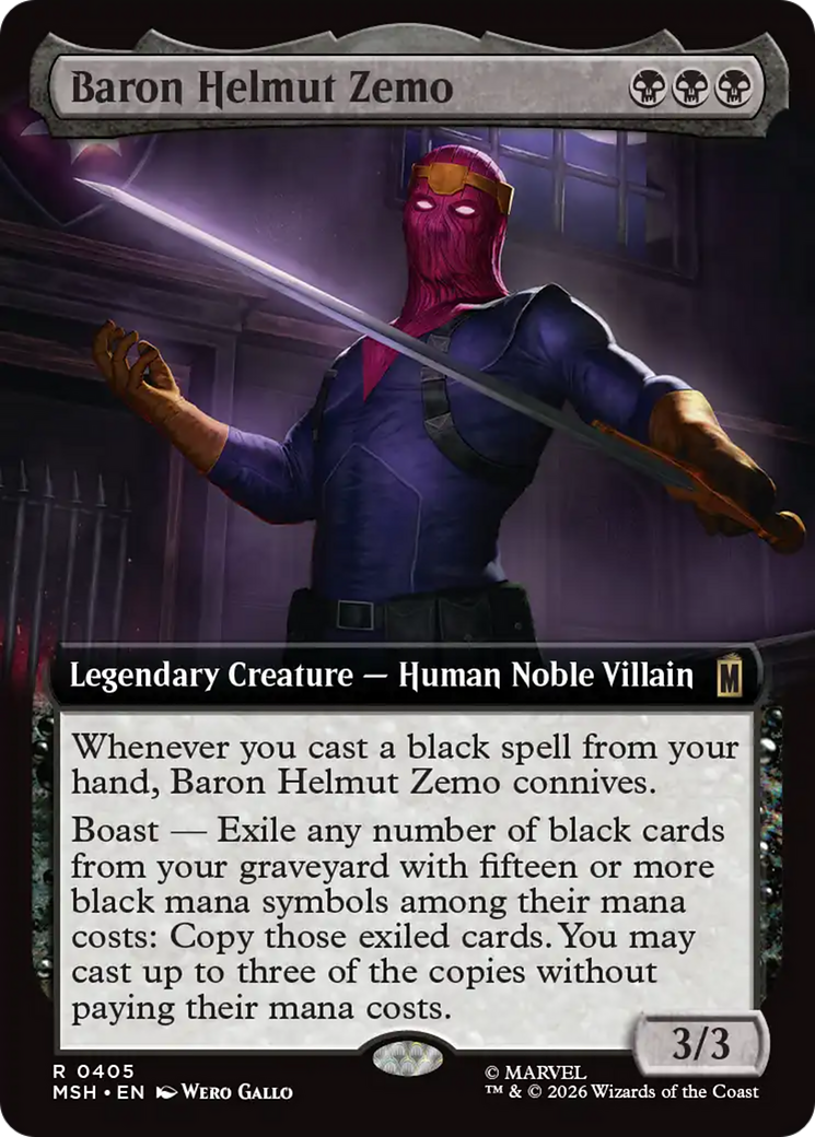 Baron Helmut Zemo (Extended Art) [Marvel Super Heroes] | Clutch Gaming