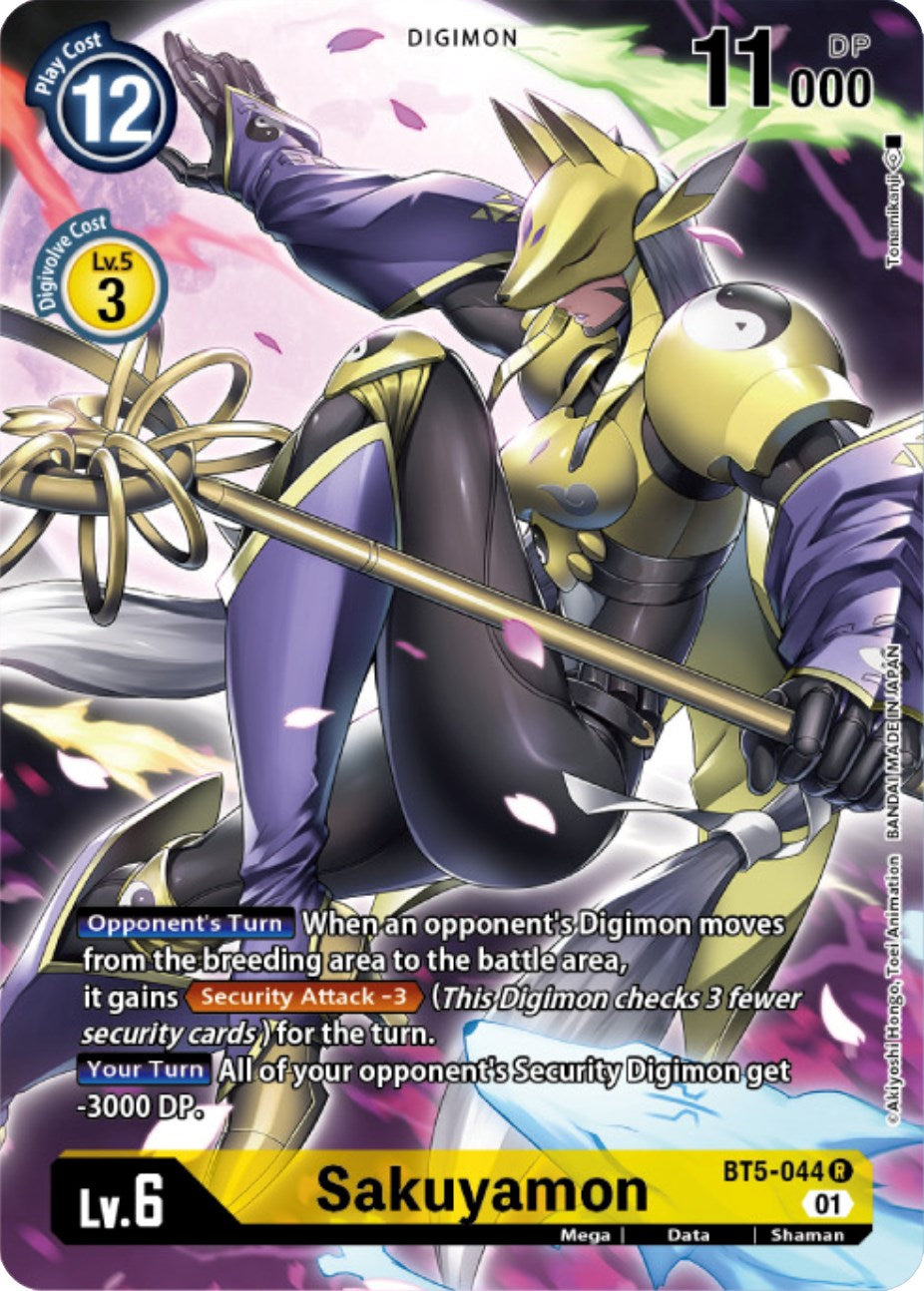 Sakuyamon [BT5-044] (Digimon Card Game Deck Box Set) [Battle of Omni Promos] | Clutch Gaming