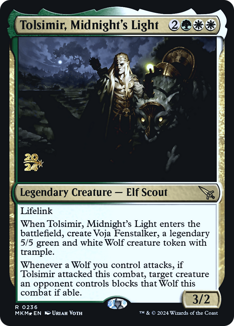 Tolsimir, Midnight's Light [Murders at Karlov Manor Prerelease Promos] | Clutch Gaming