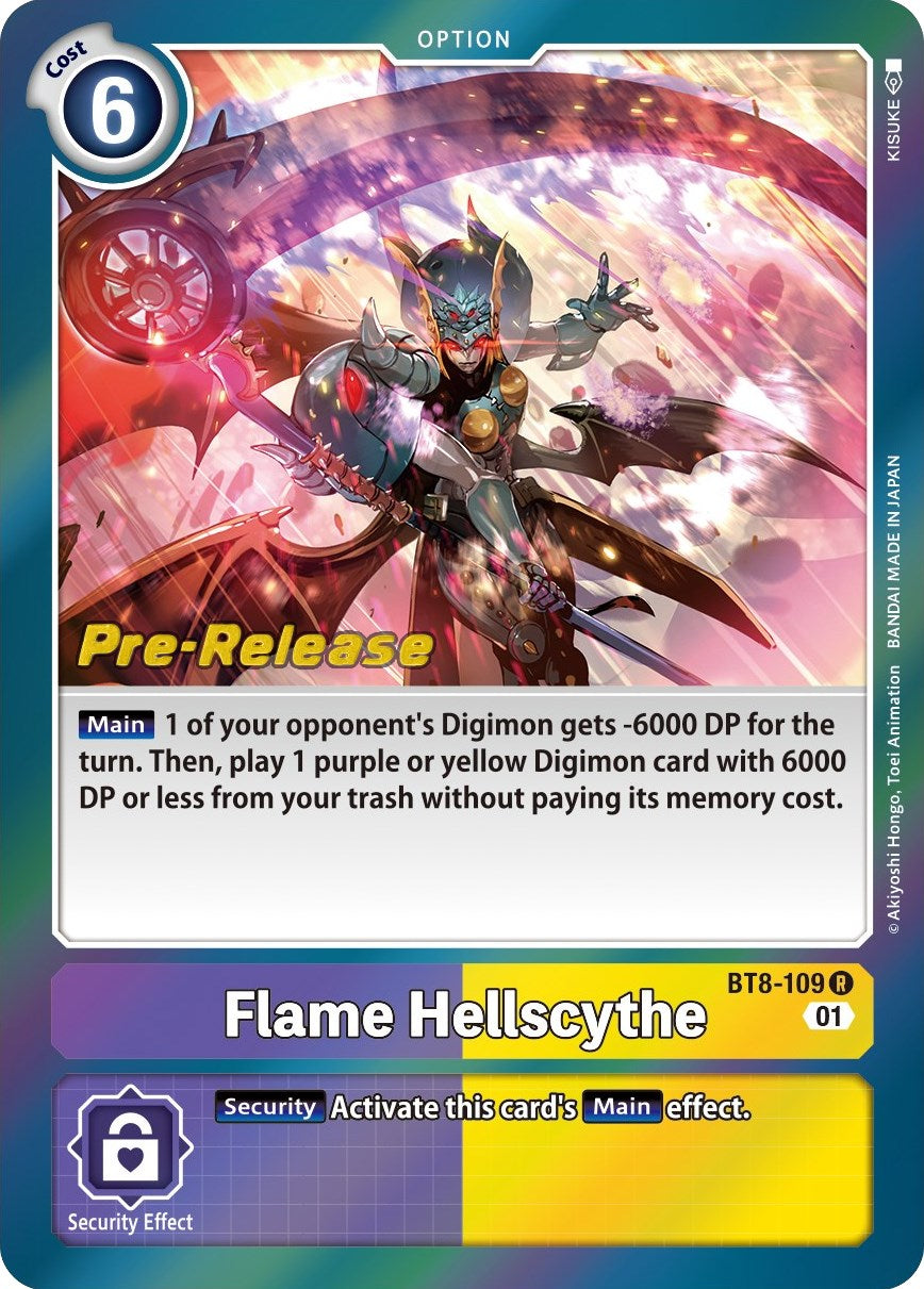 Flame Hellscythe [BT8-109] [New Awakening Pre-Release Cards] | Clutch Gaming