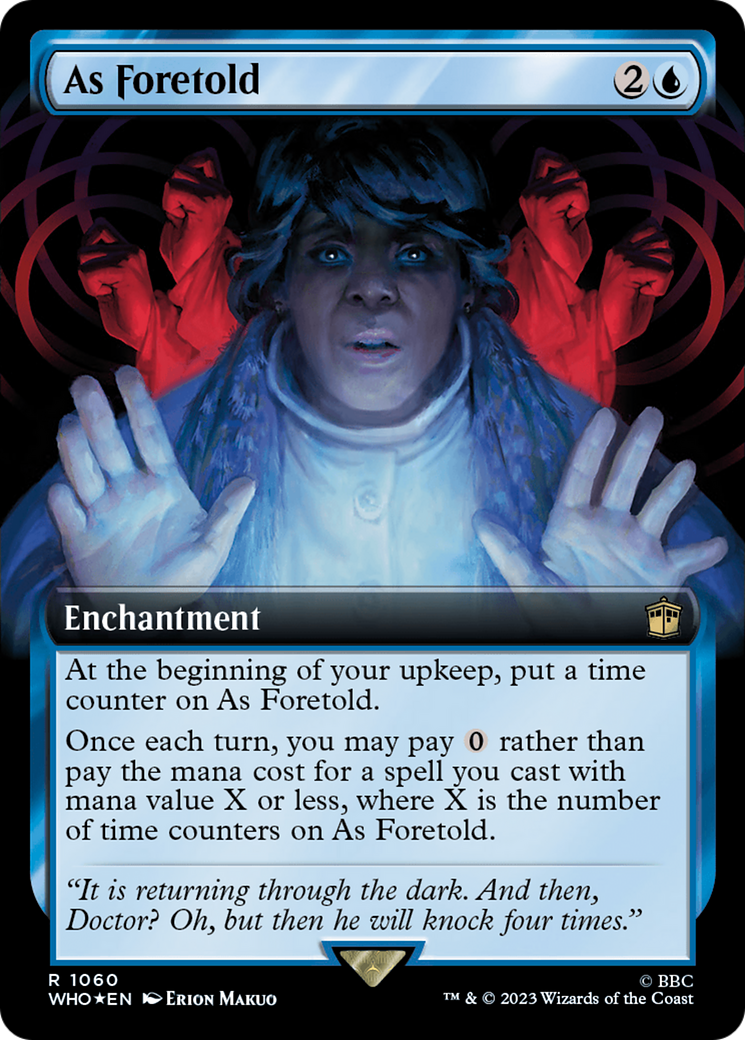 As Foretold (Extended Art) (Surge Foil) [Doctor Who] | Clutch Gaming