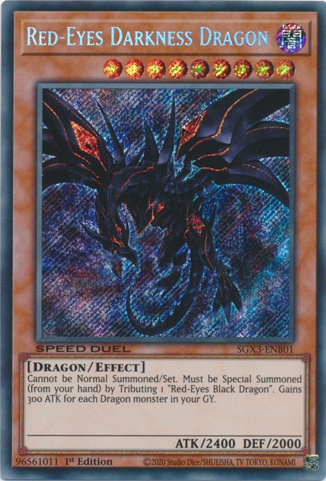 Red-Eyes Darkness Dragon [SGX3-ENB01] Secret Rare | Clutch Gaming