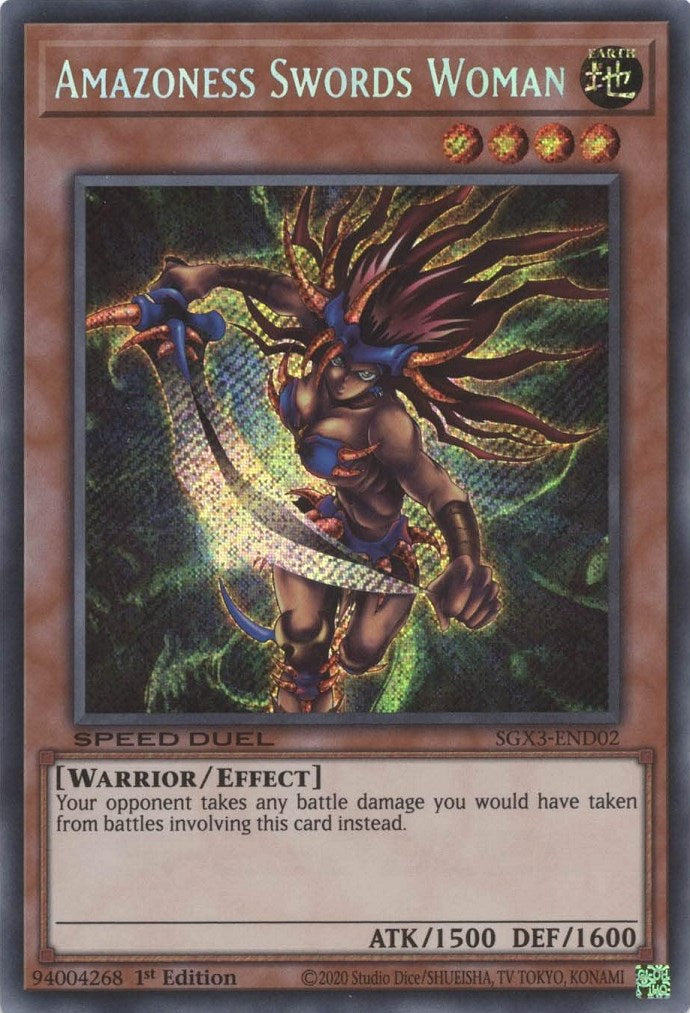 Amazoness Swords Woman [SGX3-END02] Secret Rare | Clutch Gaming