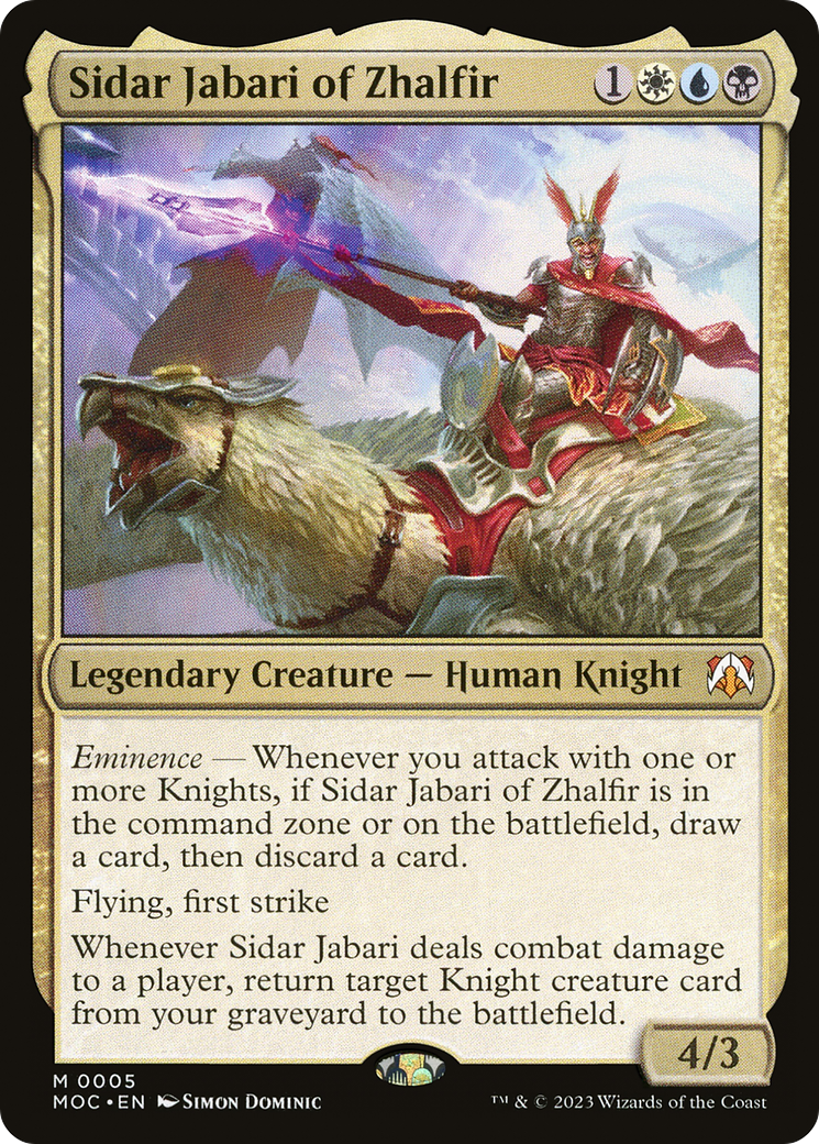 Sidar Jabari of Zhalfir [March of the Machine Commander] | Clutch Gaming