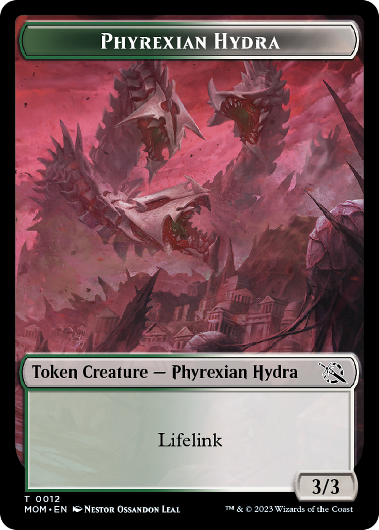 Elemental (9) // Phyrexian Hydra (12) Double-Sided Token [March of the Machine Tokens] | Clutch Gaming