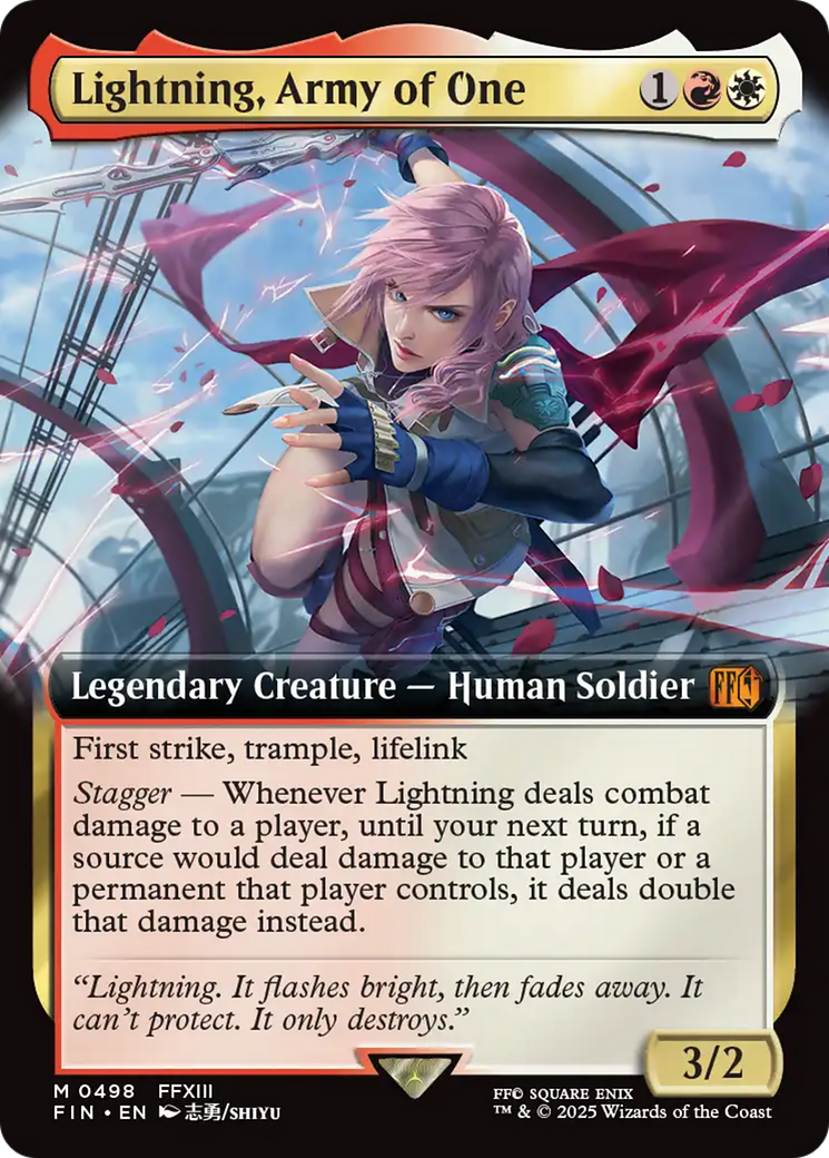 Lightning, Army of One (Extended Art) [FINAL FANTASY] | Clutch Gaming