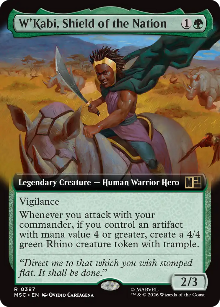 W'Kabi, Shield of the Nation (Extended Art) [Marvel Super Heroes Commander] | Clutch Gaming