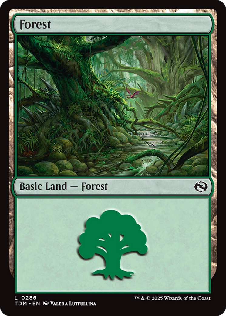 Forest (0286) [Tarkir: Dragonstorm] | Clutch Gaming