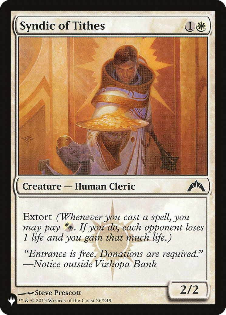 Syndic of Tithes [The List Reprints] | Clutch Gaming