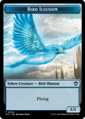 Dragon Elemental // Bird Illusion Double-Sided Token [Outlaws of Thunder Junction Commander Tokens] | Clutch Gaming