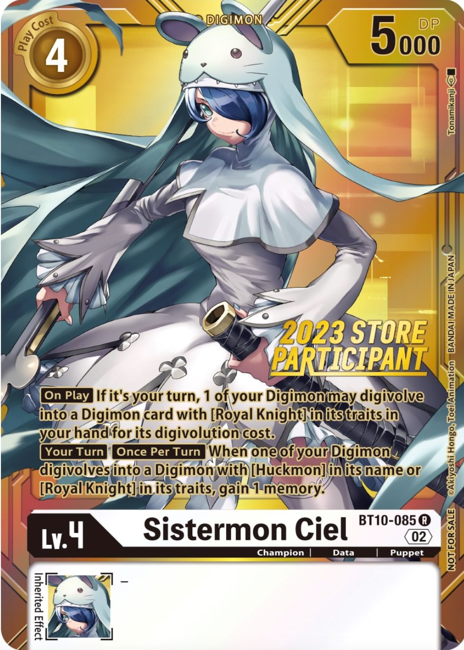 Sistermon Ciel [BT10-085] (2023 Store Participant) [Xros Encounter Promos] | Clutch Gaming