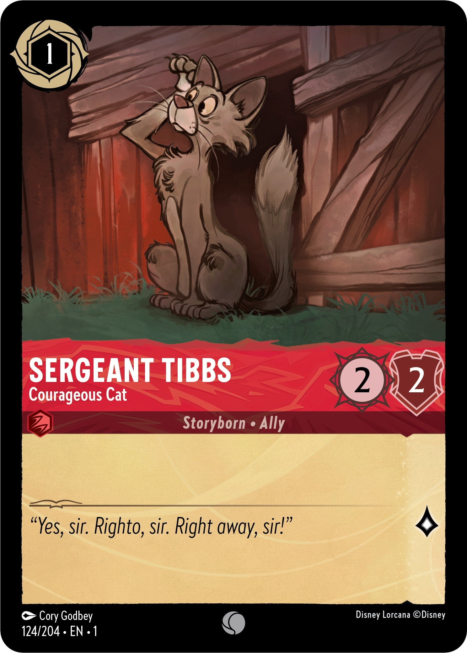 Sergeant Tibbs - Courageous Cat (124/204) [The First Chapter] | Clutch Gaming