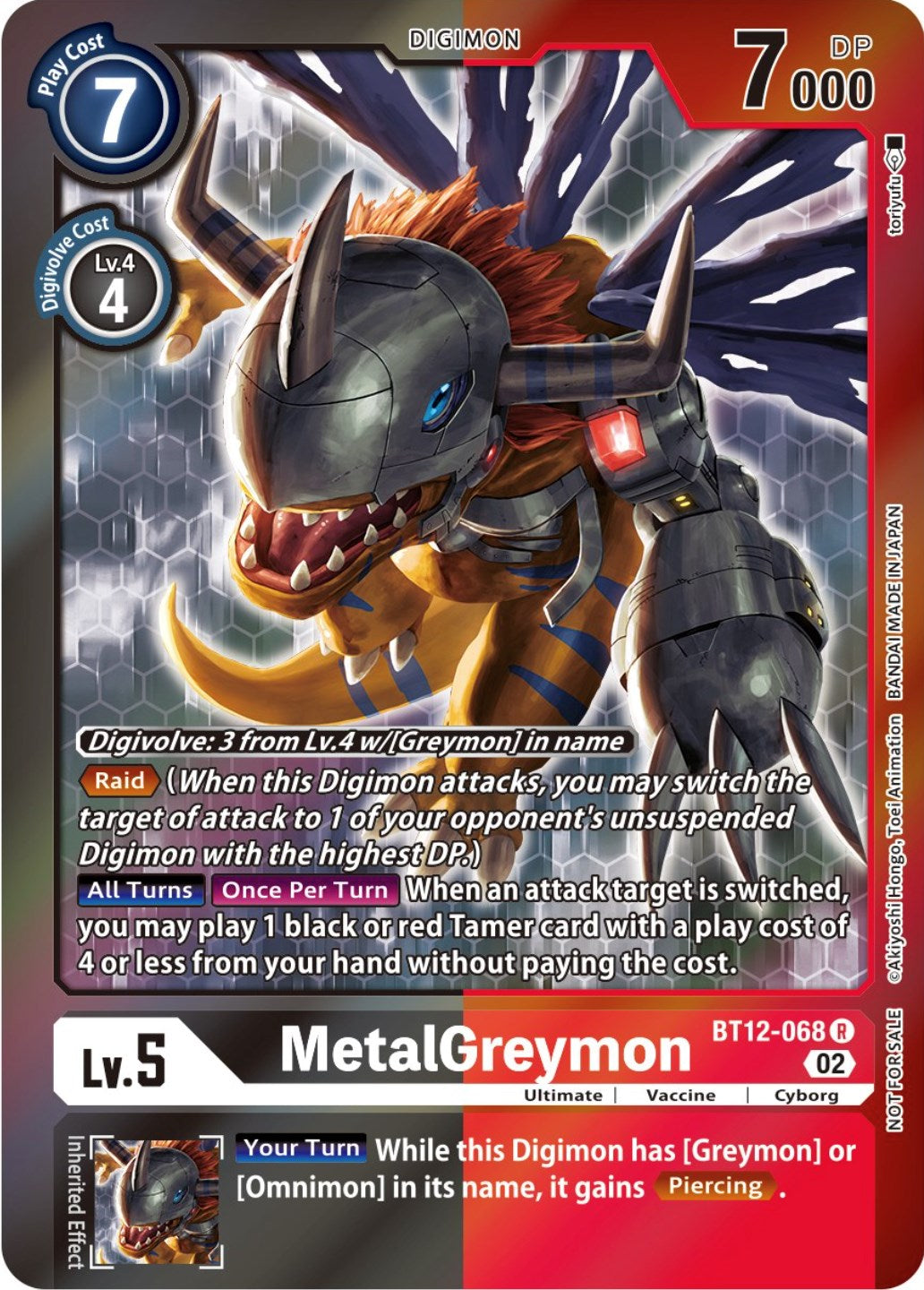 MetalGreymon [BT12-068] (Tamer Party -Special-) [Across Time Promos] | Clutch Gaming