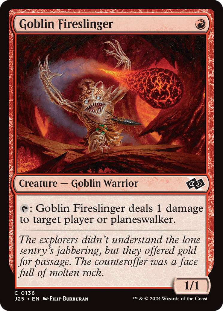 Goblin Fireslinger [Foundations Jumpstart] | Clutch Gaming