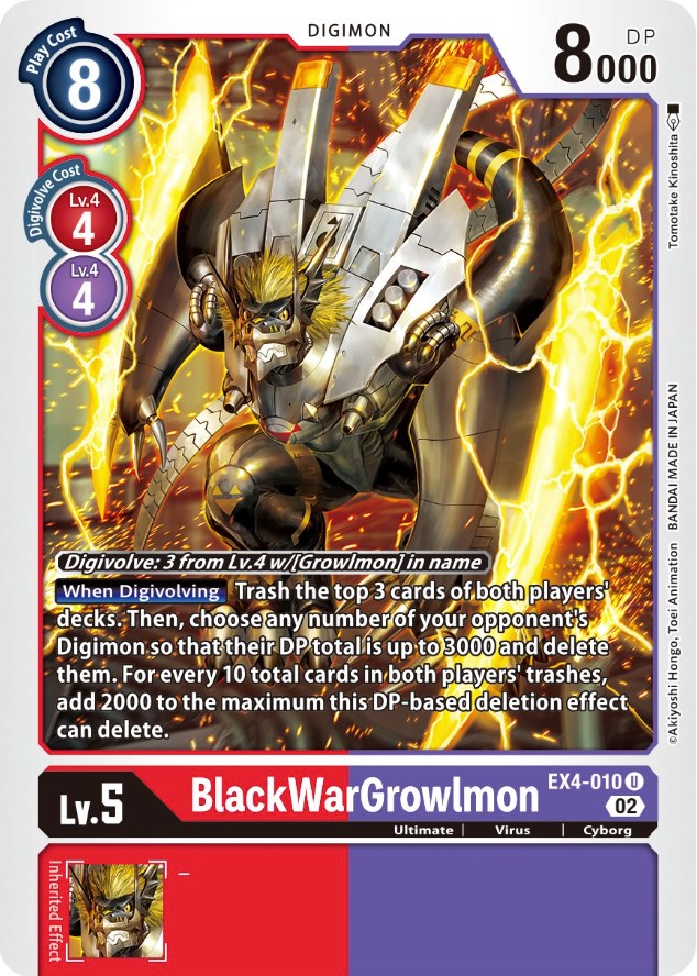 BlackWarGrowlmon [EX4-010] [Alternative Being Booster] | Clutch Gaming