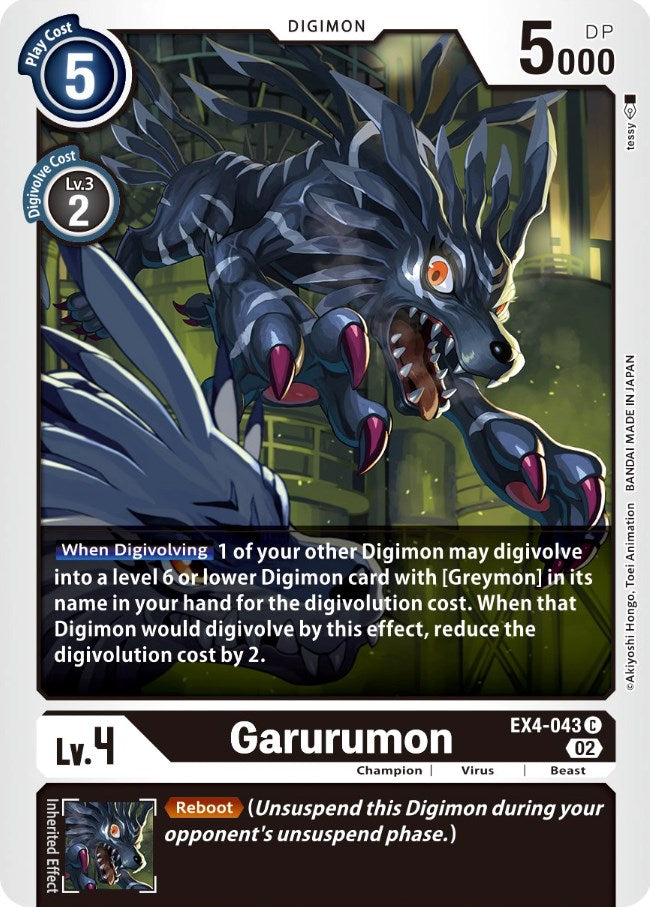 Garurumon [EX4-043] [Alternative Being Booster] | Clutch Gaming