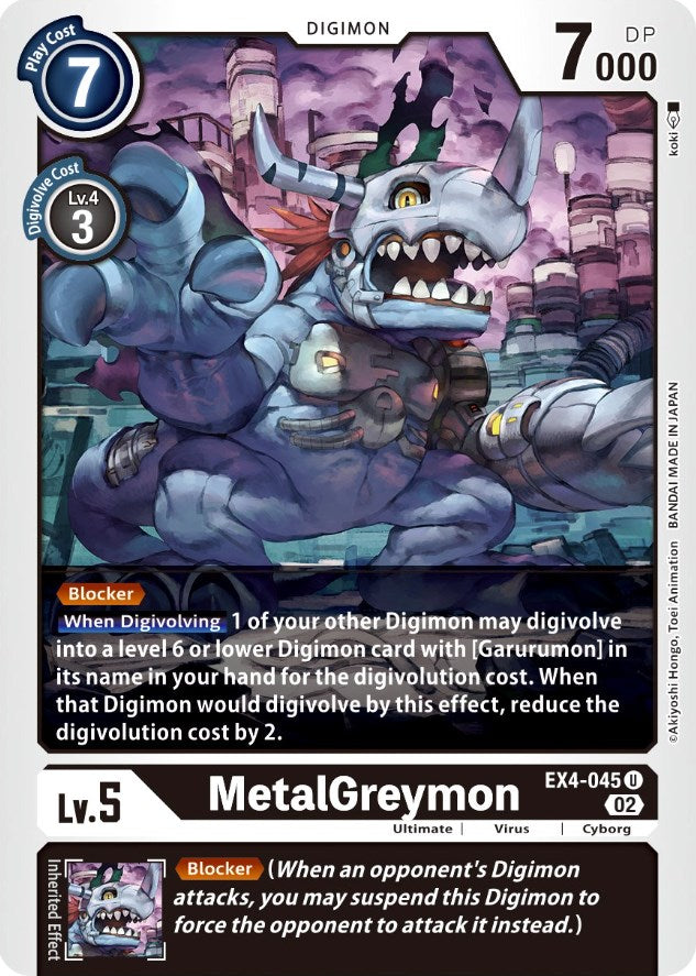 MetalGreymon [EX4-045] [Alternative Being Booster] | Clutch Gaming