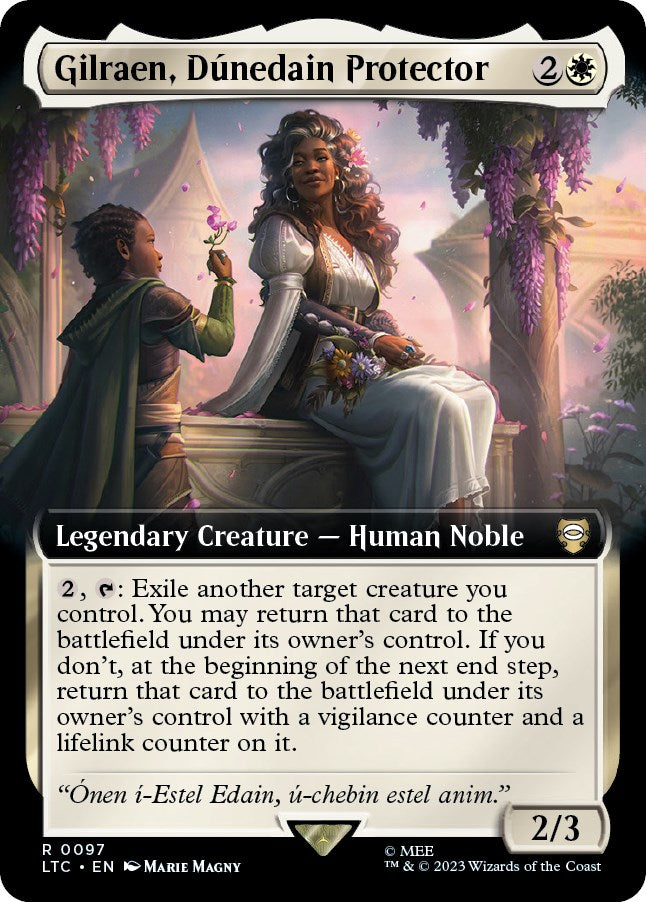 Gilraen, Dunedain Protector (Extended Art) [The Lord of the Rings: Tales of Middle-Earth Commander] | Clutch Gaming
