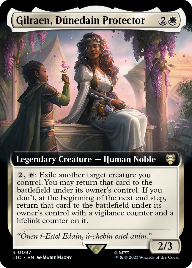 Gilraen, Dunedain Protector (Extended Art) [The Lord of the Rings: Tales of Middle-Earth Commander] | Clutch Gaming