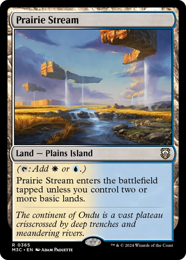 Prairie Stream (Ripple Foil) [Modern Horizons 3 Commander] | Clutch Gaming
