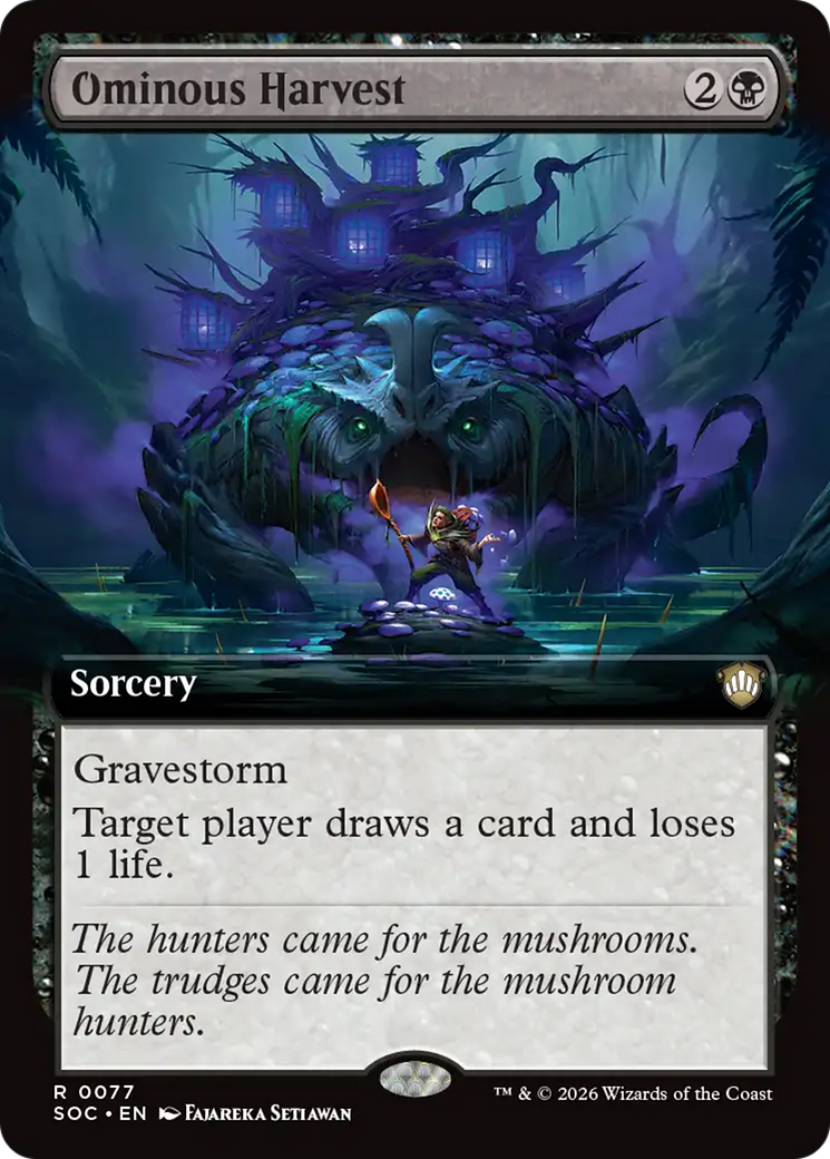 Ominous Harvest (Extended Art) [Secrets of Strixhaven Commander] | Clutch Gaming