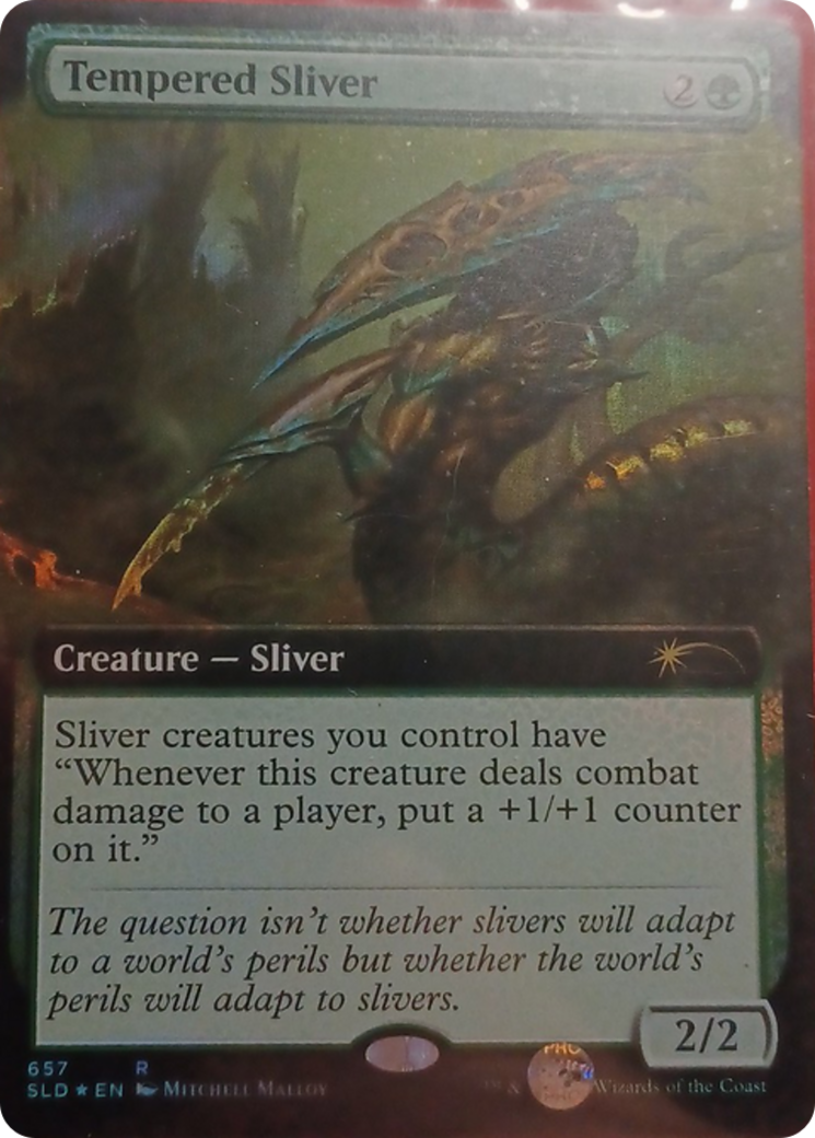 Tempered Sliver (Extended Art) [Secret Lair Drop Promos] | Clutch Gaming