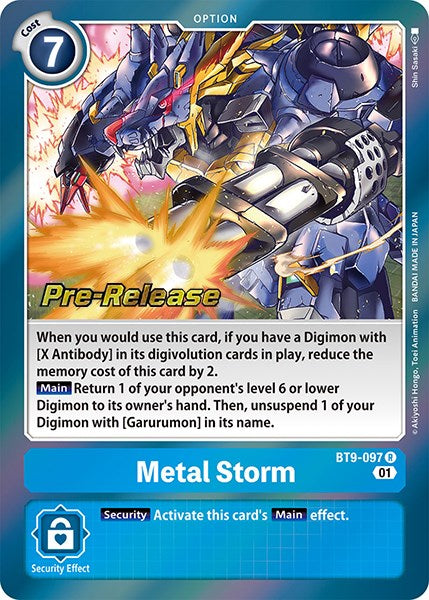 Metal Storm [BT9-097] [X Record Pre-Release Promos] | Clutch Gaming